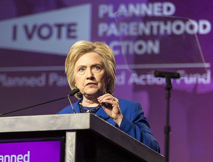 Hillary Clinton speaks at a Planned Parenthood event on June 10, 2016. Hillary Clinton speaks at a Planned Parenthood event on June 10, 2016.