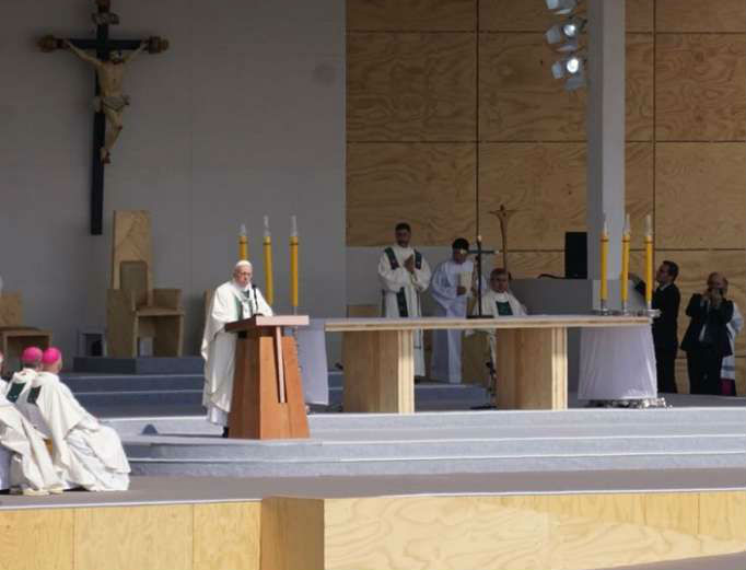 Pope Francis celebrates Mass in Santiago, Chile, Jan. 16. Pope Francis celebrates Mass in Santiago, Chile, Jan. 16.