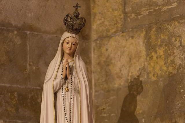 Our Lady of Fatima statue in Lisbon, Portugal, May 9. Our Lady of Fatima statue in Lisbon, Portugal, May 9.