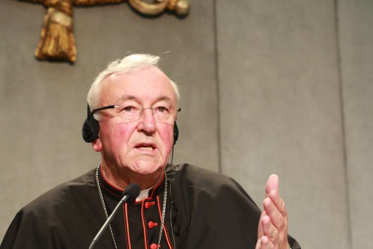 Cardinal Vincent Nichols of Westminster at a Vatican press conference, Oct. 14, 2015. Cardinal Vincent Nichols of Westminster at a Vatican press conference, Oct. 14, 2015.