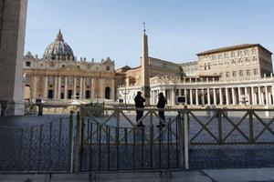 St. Peter's Basilica closed during the height of the coronavirus pandemic. St. Peter's Basilica closed during the height of the coronavirus pandemic.