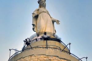 The Shrine of Our Lady of Lebanon in Harissa, Lebanon.
The Shrine of Our Lady of Lebanon in Harissa, Lebanon.