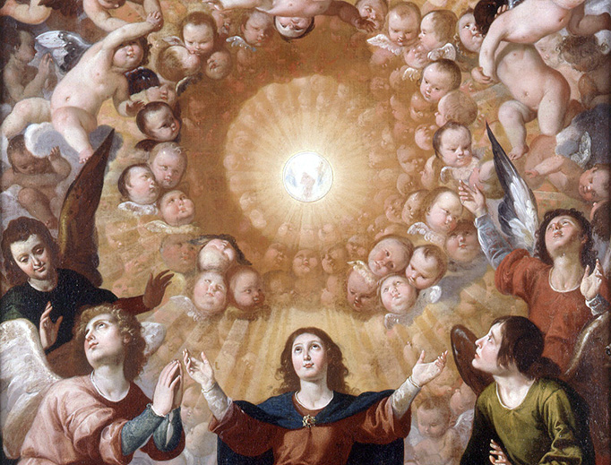 Jerónimo Jacinto de Espinosa, “La Obra Representa Alegóricamente la Adoración de la Sagrada Eucaristía”, c. 1650 Jerónimo Jacinto de Espinosa, “La Obra Representa Alegóricamente la Adoración de la Sagrada Eucaristía”, c. 1650