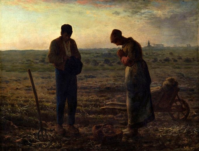 Jean-Francois Millet, The Angelus Jean-Francois Millet, The Angelus