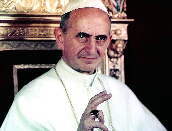 Official photo of Pope Paul VI (1963) Official photo of Pope Paul VI (1963)