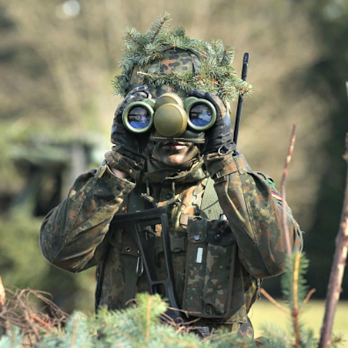 A member of the German Bundeswehr's 371st Armored Infantry Battalion looks through binoculaurs during a media event at the battalion's base on March 10 in Marienberg, Germany. NATO member states and many European nations are enhancing their military abilities as a reaction to Russian intervention in Ukraine. A member of the German Bundeswehr's 371st Armored Infantry Battalion looks through binoculaurs during a media event at the battalion's base on March 10 in Marienberg, Germany. NATO member states and many European nations are enhancing their military abilities as a reaction to Russian intervention in Ukraine.