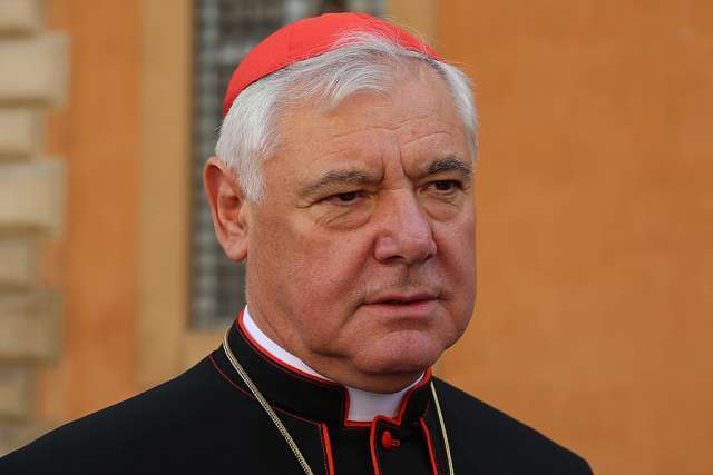 Cardinal Gerhard Müller, prefect of the Congregation for the Doctrine of the Faith, at the Vatican during the Synod on the Family Oct. 13, 2014. Cardinal Gerhard Müller, prefect of the Congregation for the Doctrine of the Faith, at the Vatican during the Synod on the Family Oct. 13, 2014.