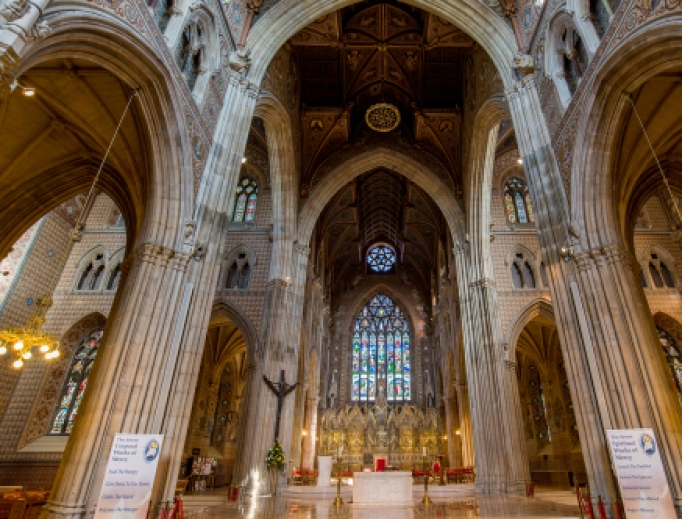 Inside of St Patrick's Cathedral in Armagh,Northern Ireland. Inside of St Patrick's Cathedral in Armagh,Northern Ireland.