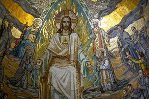 Sacred Heart mosaic in the Basilica of the Sacred Heart of Paris Sacred Heart mosaic in the Basilica of the Sacred Heart of Paris