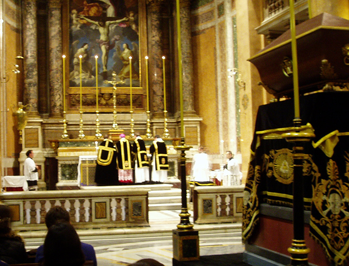 A Pontifical Requiem Mass is offered at Santissima Trinità dei Pellegrini in Rome. A Pontifical Requiem Mass is offered at Santissima Trinità dei Pellegrini in Rome.