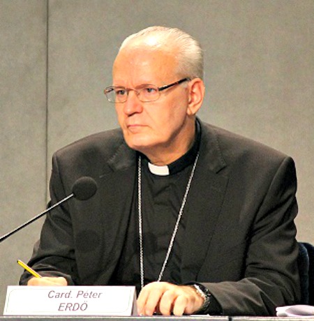 Cardinal Peter Erdo, relator general of the 2014 Extraordinary Assembly of the Synod of Bishops on pastoral challenges to the Family Cardinal Peter Erdo, relator general of the 2014 Extraordinary Assembly of the Synod of Bishops on pastoral challenges to the Family