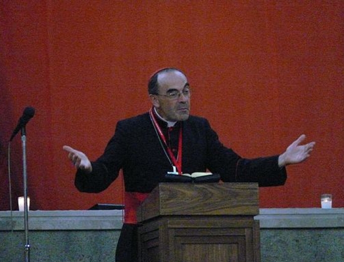 Cardinal Barbarin addresses pilgrims at World Youth Day in Madrid, Spain, 2011. Cardinal Barbarin addresses pilgrims at World Youth Day in Madrid, Spain, 2011.