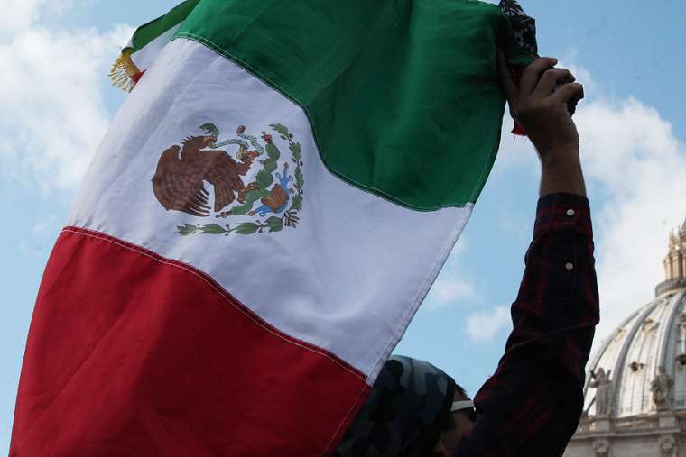 Mexican flag during the Angelus address in St. Peter's Square on Jan. 10, 2016. Mexican flag during the Angelus address in St. Peter's Square on Jan. 10, 2016.