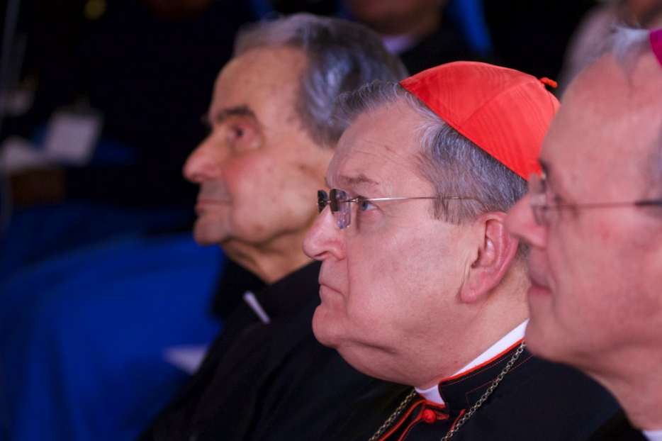 Cardinals Carlo Caffarra and Raymond Burke attending the Rome Life Forum, Rome, May 19, 2017. Cardinals Carlo Caffarra and Raymond Burke attending the Rome Life Forum, Rome, May 19, 2017.