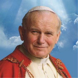 Pope John Paul II is pictured in an image released March 25 by the postulation of his sainthood cause. The Polish pope, who died April 2, 2005, will be beatified May 1. Pope John Paul II is pictured in an image released March 25 by the postulation of his sainthood cause. The Polish pope, who died April 2, 2005, will be beatified May 1.