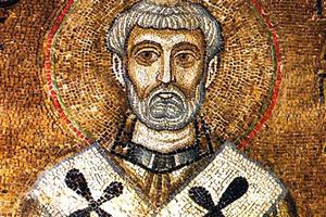 11th-century mosaic of St. Clement from St. Sophia of Kyiv 11th-century mosaic of St. Clement from St. Sophia of Kyiv