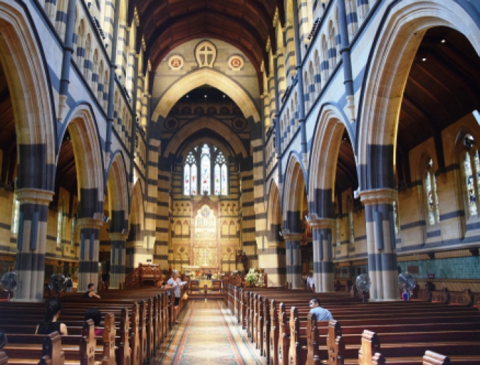 Saint Patrick Cathedral in Melbourne. Saint Patrick Cathedral in Melbourne.