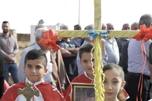 The attached pictures are of a procession of prayer and thanksgiving from the town of Baqofa to Batnaya to celebrate the reopening of the road there (mentioned in the story). The procession culminated in a special Mass and celebration at the ancient church of Mar Kyriakos in Batnaya celebrated by representatives of the Diocese of Al Qosh and the Chaldean Patriarchate of Babylon in Baghdad.