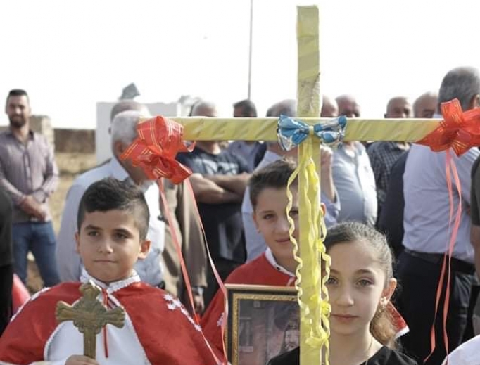 The attached pictures are of a procession of prayer and thanksgiving from the town of Baqofa to Batnaya to celebrate the reopening of the road there (mentioned in the story). The procession culminated in a special Mass and celebration at the ancient church of Mar Kyriakos in Batnaya celebrated by representatives of the Diocese of Al Qosh and the Chaldean Patriarchate of Babylon in Baghdad. The attached pictures are of a procession of prayer and thanksgiving from the town of Baqofa to Batnaya to celebrate the reopening of the road there (mentioned in the story). The procession culminated in a special Mass and celebration at the ancient church of Mar Kyriakos in Batnaya celebrated by representatives of the Diocese of Al Qosh and the Chaldean Patriarchate of Babylon in Baghdad.