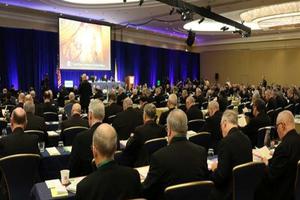 Bishops attend a meeting of the U.S. Conference of Catholic Bishops' General Assembly on June 11. Bishops attend a meeting of the U.S. Conference of Catholic Bishops' General Assembly on June 11.