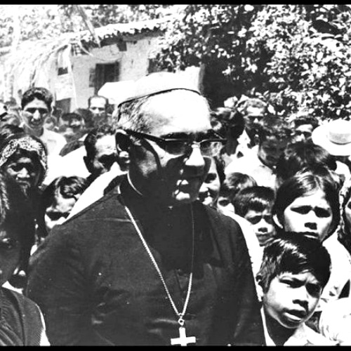 Archbishop Oscar Romero meets with young people in El Salvador in this undated file photo. Archbishop Oscar Romero meets with young people in El Salvador in this undated file photo.