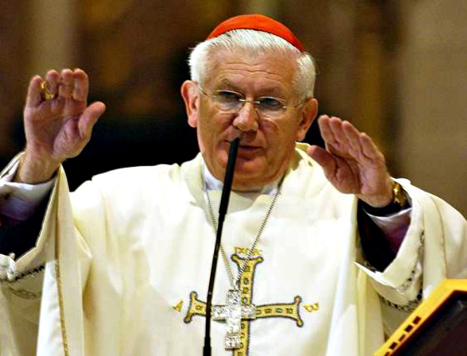 Cardinal William Keeler, archbishop emeritus of Baltimore, celebrates Mass in St. Mary of the Angels Church, April 10, 2005 in Rome. The cardinal died March 23. Cardinal William Keeler, archbishop emeritus of Baltimore, celebrates Mass in St. Mary of the Angels Church, April 10, 2005 in Rome. The cardinal died March 23.
