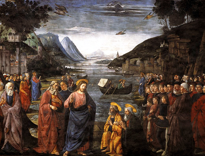 Domenico Ghirlandaio, “The Vocation of the Apostles,” from the Sistine Chapel in Rome, c. 1481 Domenico Ghirlandaio, “The Vocation of the Apostles,” from the Sistine Chapel in Rome, c. 1481