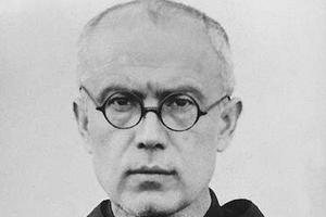 St. Maximilian Kolbe as a prisoner in Auschwitz, 1941. St. Maximilian Kolbe as a prisoner in Auschwitz, 1941.