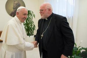 Pope Francis meets with Cardinal Reinhard Marx, 2017. Pope Francis meets with Cardinal Reinhard Marx, 2017.