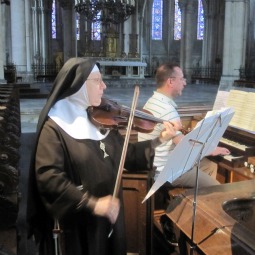Sister Marie Antoinette recorded Vivaldi’s The Four Seasons with international concert artist Michael Matthes in the Cathedral of Sts. Peter and Paul. Sister Marie Antoinette recorded Vivaldi’s The Four Seasons with international concert artist Michael Matthes in the Cathedral of Sts. Peter and Paul.
