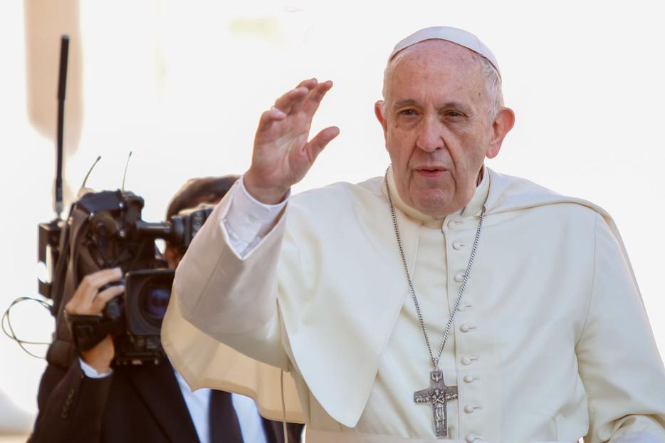 Pope Francis arriving for his weekly general audience, Oct. 5, 2017 Pope Francis arriving for his weekly general audience, Oct. 5, 2017
