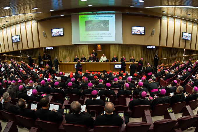 Opening session of the Synod of Bishops, Oct. 6, 2014. Opening session of the Synod of Bishops, Oct. 6, 2014.