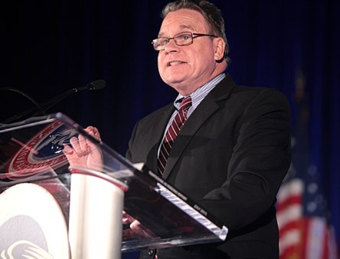 Representative Chris Smith of New Jersey speaking at the National Federation of Republican Women's 38th Biennial Convention. Representative Chris Smith of New Jersey speaking at the National Federation of Republican Women's 38th Biennial Convention.