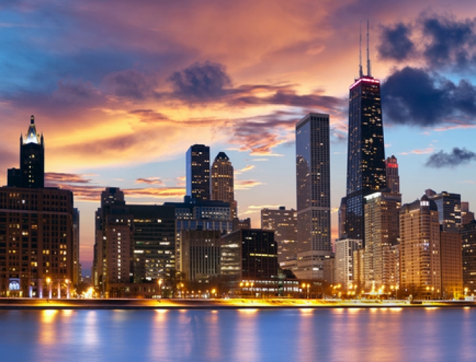 Chicago skyline. Chicago skyline.