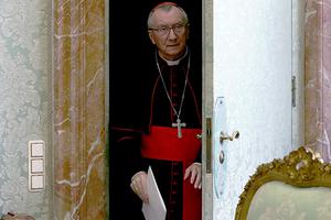 Vatican Secretary of State Cardinal Pietro Parolin attends a papal audience at the Apostolic Palace on Feb. 22 in the Vatican.
Vatican Secretary of State Cardinal Pietro Parolin attends a papal audience at the Apostolic Palace on Feb. 22 in the Vatican.