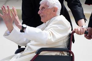 Pope emeritus Benedict XVI traveling during his last trip to Germany on June 21, 2020. Pope emeritus Benedict XVI traveling during his last trip to Germany on June 21, 2020.