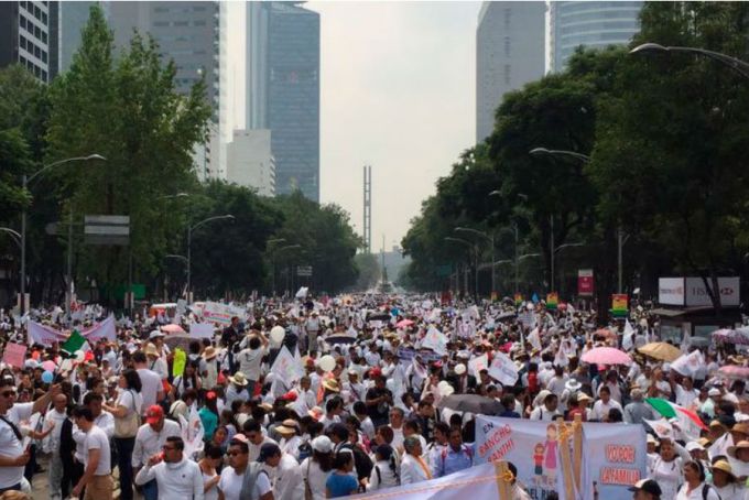 March for the Family in Mexico on Sept. 24. March for the Family in Mexico on Sept. 24.