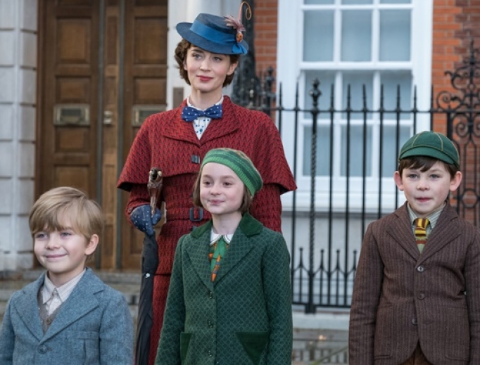 Emily Blunt, Pixie Davies, Nathanael Saleh and Joel Dawson in Mary Poppins Returns Emily Blunt, Pixie Davies, Nathanael Saleh and Joel Dawson in Mary Poppins Returns