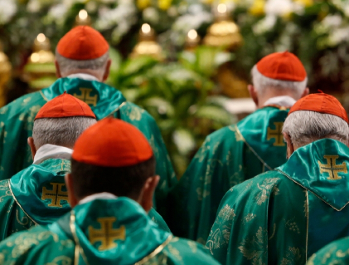 Cardinals attend a mass celebrated by Pope Francis for the opening of the Synod of Bishops for the Amazon region, in St. Peter's Basilica on October 6, 2019. Cardinals attend a mass celebrated by Pope Francis for the opening of the Synod of Bishops for the Amazon region, in St. Peter's Basilica on October 6, 2019.