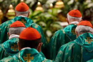 Cardinals attend a mass celebrated by Pope Francis for the opening of the Synod of Bishops for the Amazon region, in St. Peter's Basilica on October 6, 2019. Cardinals attend a mass celebrated by Pope Francis for the opening of the Synod of Bishops for the Amazon region, in St. Peter's Basilica on October 6, 2019.