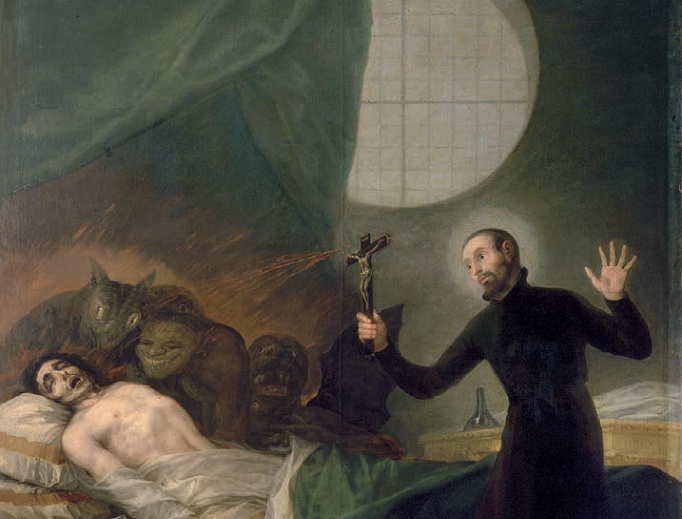 St. Francis Borgia performs an exorcism, by Goya St. Francis Borgia performs an exorcism, by Goya
