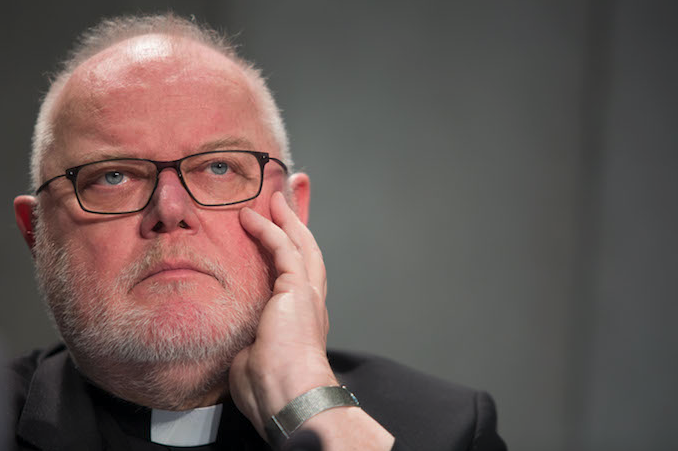 Cardinal Reinhard Marx, Archbishop of Munich and Freising, at a Vatican press conference on the 'Centesimus Annus - Pro Pontifice Foundation'. Feb. 15, 2017. Cardinal Reinhard Marx, Archbishop of Munich and Freising, at a Vatican press conference on the 'Centesimus Annus - Pro Pontifice Foundation'. Feb. 15, 2017.