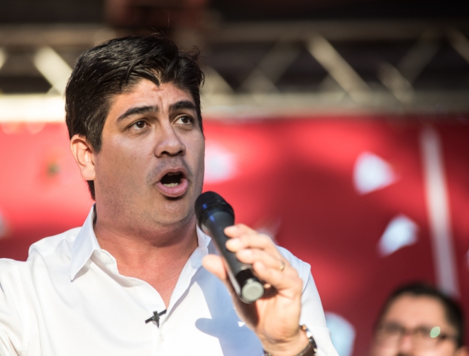 President Carlos Alvarado in San Jose, Costa Rica, 2018. President Carlos Alvarado in San Jose, Costa Rica, 2018.
