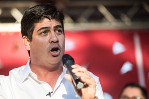President Carlos Alvarado in San Jose, Costa Rica, 2018. President Carlos Alvarado in San Jose, Costa Rica, 2018.