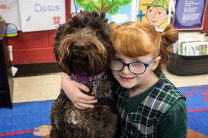 Hadley Jo Lange and her faithful service dog, Ariel, are the best of friends. Hadley Jo Lange and her faithful service dog, Ariel, are the best of friends.