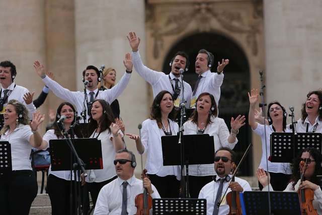 A 'Renewal in the Holy Spirit Movement' concert in St. Peter's Square July 3, 2015. A 'Renewal in the Holy Spirit Movement' concert in St. Peter's Square July 3, 2015.