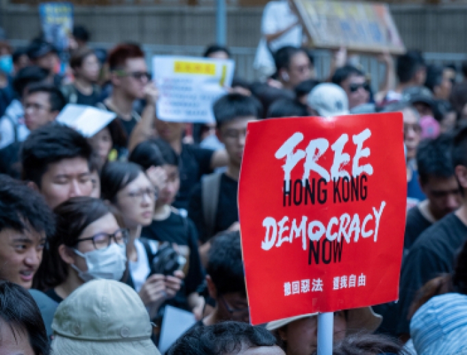 Protesters in Hong Kong. Protesters in Hong Kong.