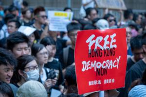 Protesters in Hong Kong. Protesters in Hong Kong.