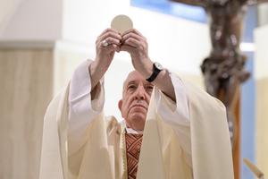 Pope Francis celebrates Mass on May 10, 2020. Pope Francis celebrates Mass on May 10, 2020.