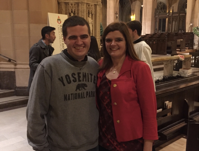 Kathy and Nathan Folan at St. Dominic’s Catholic Church in San Francisco. Kathy and Nathan Folan at St. Dominic’s Catholic Church in San Francisco.